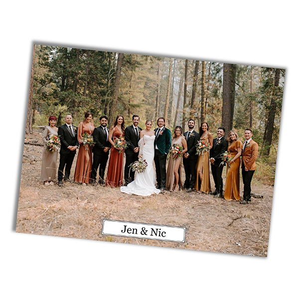 Jen and Nic's Wedding Front